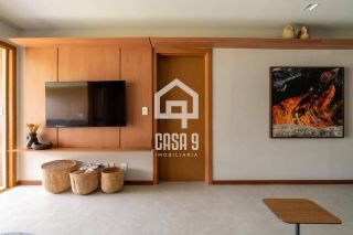 Apartamento mobiliado térreo com 3 suítes frontal mar a venda no condomínio Bali Exclusive em Itacimirim Bahia