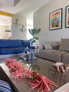 Apartamento mobiliado frontal mar a venda com 4 suítes no condomínio Absolute Ville em Itacimirim Bahia