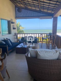 Apartamento mobiliado frontal mar a venda com 4 suítes no condomínio Absolute Ville em Itacimirim Bahia