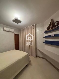 Apartamento térreo nascente mobiliado com 3 suítes a venda no condomínio Vila 7 Mares em Itacimirim Bahia