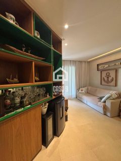 Apartamento térreo nascente mobiliado com 3 suítes a venda no condomínio Vila 7 Mares em Itacimirim Bahia