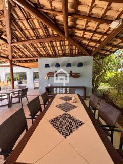 Apartamento térreo nascente mobiliado com 3 suítes a venda no condomínio Vila 7 Mares em Itacimirim Bahia