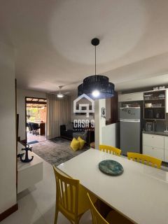 Apartamento duplex nascente com 3 suítes pé na areia e mobiliado a venda em Itacimirim Bahia