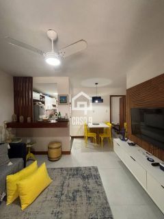 Apartamento duplex nascente com 3 suítes pé na areia e mobiliado a venda em Itacimirim Bahia