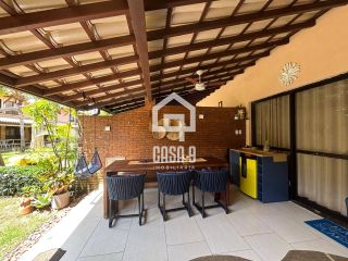 Apartamento duplex nascente com 3 suítes pé na areia e mobiliado a venda em Itacimirim Bahia