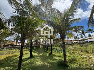 Apartamento duplex nascente com 3 suítes pé na areia e mobiliado a venda em Itacimirim Bahia