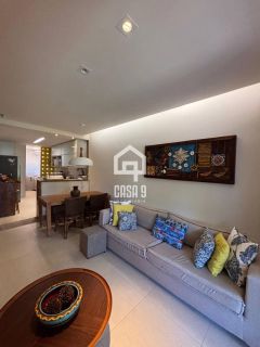 Apartamento mobiliado a venda com 2 suítes no condomínio Vila 7 Mares em Itacimirim Bahia