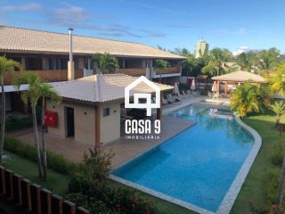 Apartamento superior mobiliado a venda com 2 suítes e varanda na Praia da Espera em Itacimirim Bahia