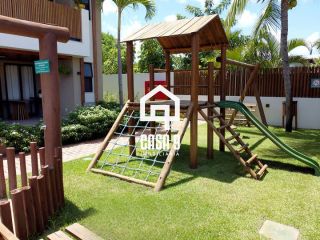 Apartamento superior mobiliado a venda com 2 suítes e varanda na Praia da Espera em Itacimirim Bahia