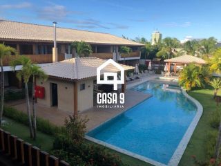 Apartamento superior mobiliado a venda com 2 suítes e varanda na Praia da Espera em Itacimirim Bahia