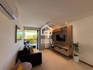 Apartamento superior mobiliado a venda com 2 suítes e varanda na Praia da Espera em Itacimirim Bahia