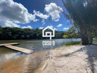 Casa com 2 suítes mobiliada a venda na beira da lagoa no Condomínio Reserva Aruá Lagoa Aruá Bahia
