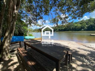 Casa com 2 suítes mobiliada a venda na beira da lagoa no Condomínio Reserva Aruá Lagoa Aruá Bahia