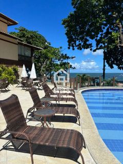 Apartamento térreo vista mar para locação anual com 2 suítes no condominio Porto Praia do Forte na Vila de Praia do Forte Bahia