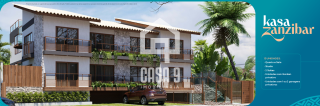 Apartamento térreo tipo studio pra vender com 1 quarto na Vila de Praia do Forte Bahia
