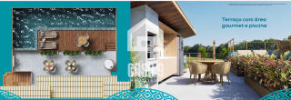 Apartamento térreo tipo studio pra vender com 1 quarto na Vila de Praia do Forte Bahia