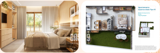Apartamento térreo tipo studio pra vender com 1 quarto na Vila de Praia do Forte Bahia