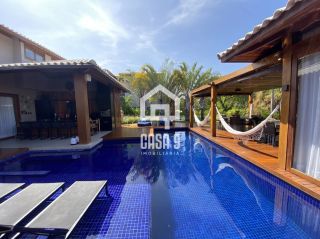 Casa para locação anual com 4 suítes no condomínio Ilha dos Pássaros em Praia do Forte Bahia