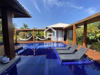 Casa para locação anual com 4 suítes no condomínio Ilha dos Pássaros em Praia do Forte Bahia