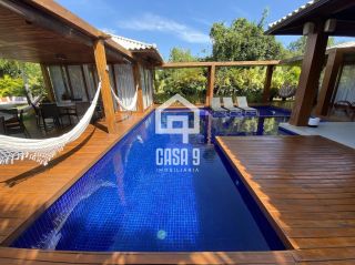Casa para locação anual com 4 suítes no condomínio Ilha dos Pássaros em Praia do Forte Bahia