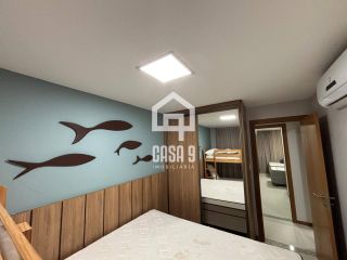 Apartamento térreo mobiliado com 2 suítes varanda gourmet no condominio Belvere na Praia da Espera em Itacimirim