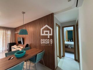 Apartamento térreo mobiliado com 2 suítes varanda gourmet no condominio Belvere na Praia da Espera em Itacimirim