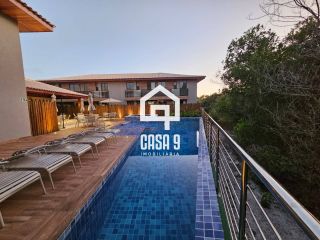 Apartamento garden térreo mobiliado com 2 suites à venda em Itacimirim Bahia