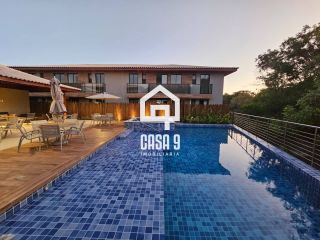 Apartamento garden térreo mobiliado com 2 suites à venda em Itacimirim Bahia