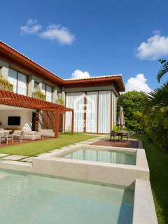 Casa com 6 suites para locação anual no condominio Praia Bella em Praia do Forte Bahia