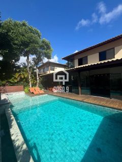 Casa mobiliada e decorada com 04 suítes e piscina privativa a venda no Alto da Constância em Praia do Forte Bahia