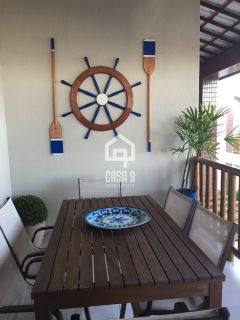 Apartamento superior duplex com 4 suites mobiliado a venda na Praia da Espera em Itacimirim (PÉ NA AREIA)