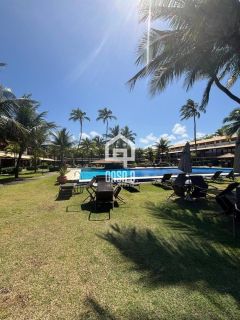 Apartamento térreo mobiliado a venda com 2 suítes no condominio Vivendas do Farol em Praia do Forte Bahia