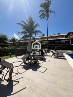 Apartamento térreo mobiliado a venda com 2 suítes no condominio Vivendas do Farol em Praia do Forte Bahia