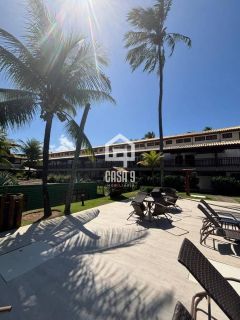 Apartamento térreo mobiliado a venda com 2 suítes no condominio Vivendas do Farol em Praia do Forte Bahia
