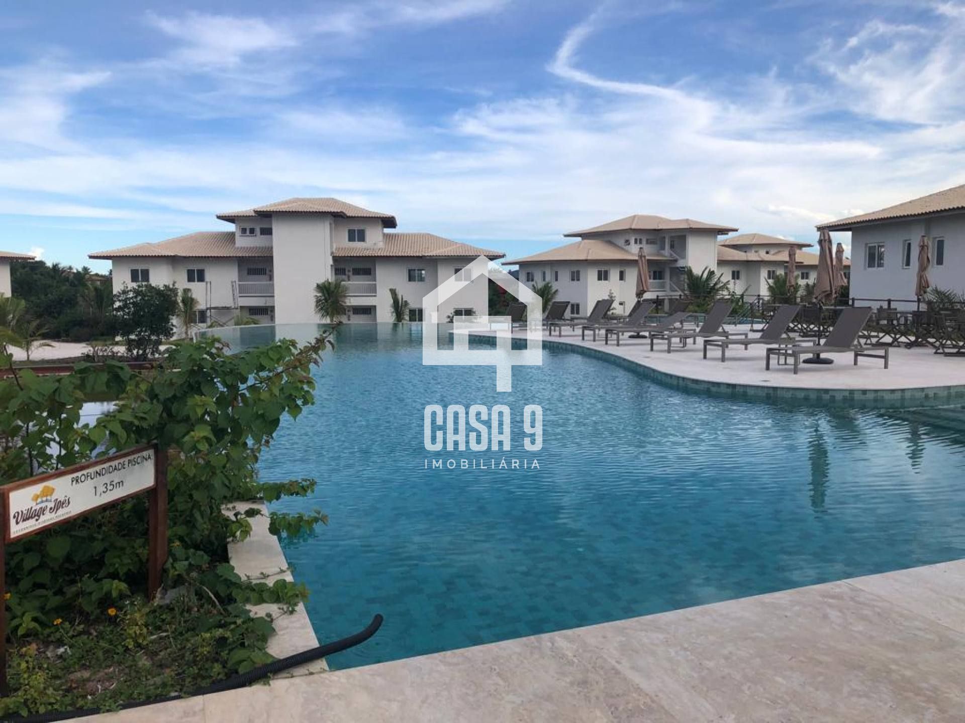 Apartamento 2 quartos térreo Village dos Ypes condomínio Piscinas Naturais Praia do Forte Bahia