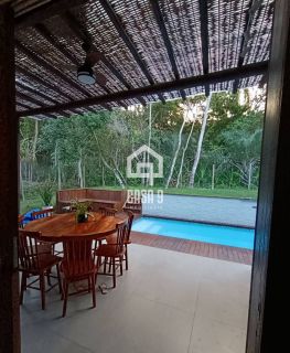 Casa térrea em terreno privativo com 3 quartos para aluguel anual no condomínio Fazenda Praia do Forte Bahia