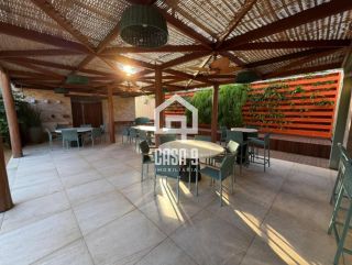 Apartamento térreo mobiliado com 3 suítes a venda no Condomínio Lua Cheia pé na areia em Itacimirim Bahia