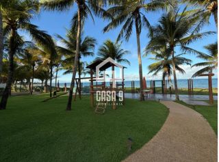 Apartamento térreo mobiliado com 3 suítes a venda no Condomínio Lua Cheia pé na areia em Itacimirim Bahia