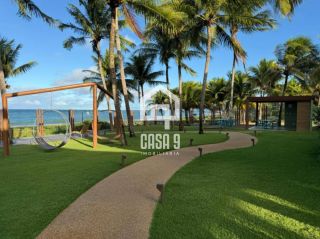 Apartamento térreo mobiliado com 3 suítes a venda no Condomínio Lua Cheia pé na areia em Itacimirim Bahia