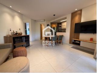 Apartamento térreo mobiliado com 3 suítes a venda no Condomínio Lua Cheia pé na areia em Itacimirim Bahia