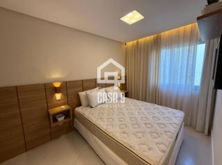 Apartamento térreo mobiliado com 3 suítes a venda no Condomínio Lua Cheia pé na areia em Itacimirim Bahia