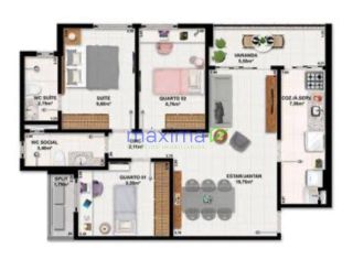 Apartamento à venda – Condomínio Luzia Residence