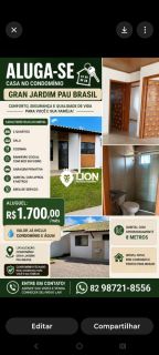 CASA PARA ALUGAR – Residencial Jardim Pau Brasil
