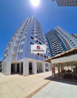 Apartamento aluguel lagoa nova, varanda, sala, cozinha americana, dois quartos uma suíte, armarios projetados, lazer, elevador, portaria 24h.