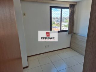 Apartamento aluguel lagoa nova, varanda, sala, cozinha americana, dois quartos uma suíte, armarios projetados, lazer, elevador, portaria 24h.