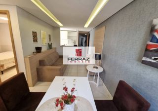 Venda apartamento mobiliado nova parnamirim, top life, térreo, dois quartos, banheiro social, lazer completo, portaria 24h