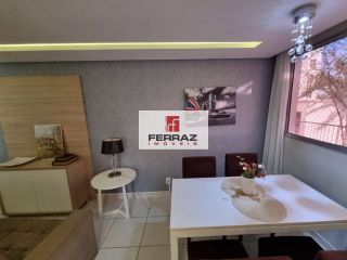 Venda apartamento mobiliado nova parnamirim, top life, térreo, dois quartos, banheiro social, lazer completo, portaria 24h