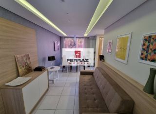 Venda apartamento mobiliado nova parnamirim, top life, térreo, dois quartos, banheiro social, lazer completo, portaria 24h