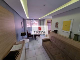 Venda apartamento mobiliado nova parnamirim, top life, térreo, dois quartos, banheiro social, lazer completo, portaria 24h