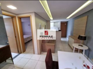 Venda apartamento mobiliado nova parnamirim, top life, térreo, dois quartos, banheiro social, lazer completo, portaria 24h